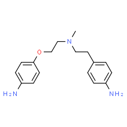 ChemSpider 2D Image | 4-(2-{[2-(4-Aminophenoxy)ethyl](methyl)amino}ethyl)aniline | C17H23N3O
