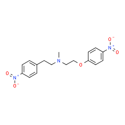 ChemSpider 2D Image | N-Methyl-4-nitro-N-[2-(4-nitrophenoxy)ethyl]benzeneethanamine | C17H19N3O5