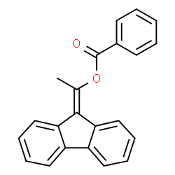 ChemSpider 2D Image | 1-(9H-Fluoren-9-ylidene)ethyl benzoate | C22H16O2