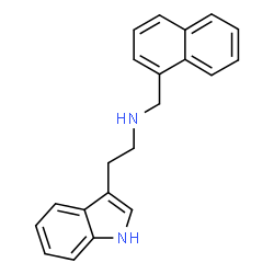 ChemSpider 2D Image | N-(1-Naphthalenylmethyl)-1H-indole-3-ethanamine | C21H20N2