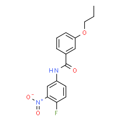 ChemSpider 2D Image | N-(4-Fluoro-3-nitrophenyl)-3-propoxybenzamide | C16H15FN2O4