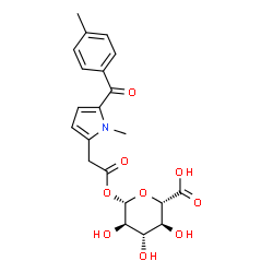 ChemSpider 2D Image | Tolmetin Î²-D-Glucuronide | C21H23NO9