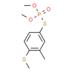 ChemSpider 2D Image | O,O-Dimethyl S-[3-methyl-4-(methylsulfanyl)phenyl] phosphorothioate | C10H15O3PS2