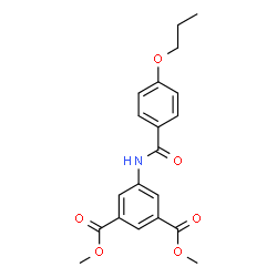ChemSpider 2D Image | Dimethyl 5-[(4-propoxybenzoyl)amino]isophthalate | C20H21NO6