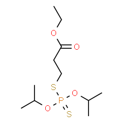 ChemSpider 2D Image | Ethyl 3-[(diisopropoxyphosphorothioyl)sulfanyl]propanoate | C11H23O4PS2