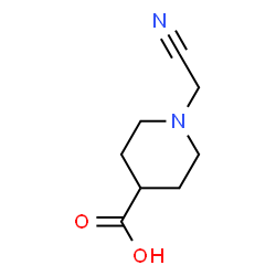ChemSpider 2D Image | 1-(Cyanomethyl)-4-piperidinecarboxylic acid | C8H12N2O2