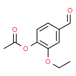 ChemSpider 2D Image | 4-Acetoxy-3-ethoxybenzaldehyde | C11H12O4
