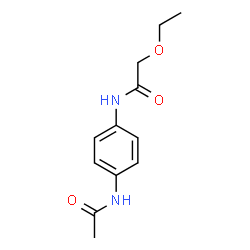 ChemSpider 2D Image | N-(4-Acetamidophenyl)-2-ethoxyacetamide | C12H16N2O3