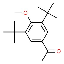ChemSpider 2D Image | 1-[4-Methoxy-3,5-bis(2-methyl-2-propanyl)phenyl]ethanone | C17H26O2