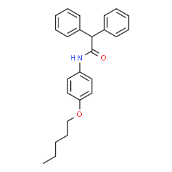 ChemSpider 2D Image | N-[4-(Pentyloxy)phenyl]-2,2-diphenylacetamide | C25H27NO2