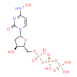 ChemSpider 2D Image | 2'-Deoxy-N-hydroxycytidine 5'-(tetrahydrogen triphosphate) | C9H16N3O14P3