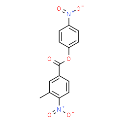 ChemSpider 2D Image | 4-Nitrophenyl 3-methyl-4-nitrobenzoate | C14H10N2O6