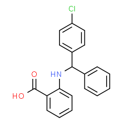 ChemSpider 2D Image | 2-{[(4-Chlorophenyl)(phenyl)methyl]amino}benzoic acid | C20H16ClNO2