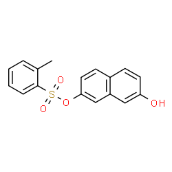 ChemSpider 2D Image | 7-Hydroxy-2-naphthyl 2-methylbenzenesulfonate | C17H14O4S