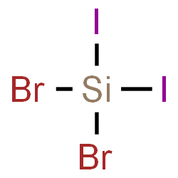 ChemSpider 2D Image | Dibromo(diiodo)silane | Br2I2Si