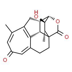 ChemSpider 2D Image | (11S,12S,13S,16S,17R)-17-Hydroxy-8,16-dimethyl-14-oxapentacyclo[11.2.2.1~9,12~.0~1,11~.0~4,10~]octadeca-4,7,9-triene-6,15-dione | C19H20O4