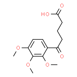 ChemSpider 2D Image | 5-Oxo-5-(2,3,4-trimethoxyphenyl)pentanoic acid | C14H18O6