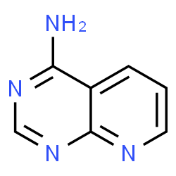 ChemSpider 2D Image | Pyrido[2,3-d]pyrimidin-4-amine | C7H6N4