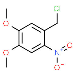 ChemSpider 2D Image | 1-(Chloromethyl)-4,5-dimethoxy-2-nitrobenzene | C9H10ClNO4