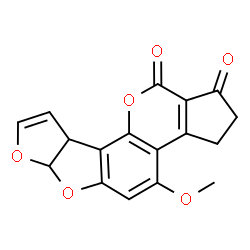 ChemSpider 2D Image | Aflatoxin | C17H12O6