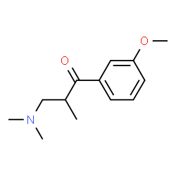 ChemSpider 2D Image | 3-(Dimethylamino)-1-(3-methoxyphenyl)-2-methylpropan-1-one | C13H19NO2