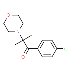 ChemSpider 2D Image | 1-(4-Chlorophenyl)-2-methyl-2-(4-morpholinyl)-1-propanone | C14H18ClNO2