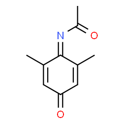 ChemSpider 2D Image | N-(2,6-Dimethyl-4-oxo-2,5-cyclohexadien-1-ylidene)acetamide | C10H11NO2