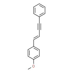 ChemSpider 2D Image | 1-Methoxy-4-[(1E)-4-phenyl-1-buten-3-yn-1-yl]benzene | C17H14O