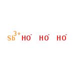 InChI=1/3H2O.Sb/h3*1H2;/q;;;+3/p-3