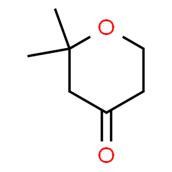 ChemSpider 2D Image | 2,2-Dimethyltetrahydropyran-4-one | C7H12O2
