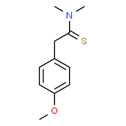 ChemSpider 2D Image | 2-(4-Methoxyphenyl)-N,N-dimethylethanethioamide | C11H15NOS
