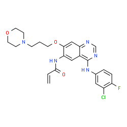 ChemSpider 2D Image | Canertinib | C24H25ClFN5O3