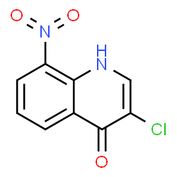 ChemSpider 2D Image | 3-Chloro-8-nitroquinolin-4-ol | C9H5ClN2O3