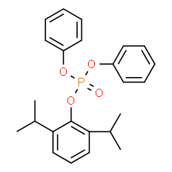 ChemSpider 2D Image | 2,6-Diisopropylphenyl diphenyl phosphate | C24H27O4P