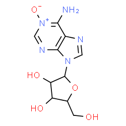 ChemSpider 2D Image | 9-Pentofuranosyl-9H-purin-6-amine 1-oxide | C10H13N5O5
