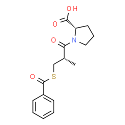 ChemSpider 2D Image | S-BENZOYLCAPTOPRIL | C16H19NO4S