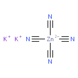 ChemSpider 2D Image | Dipotassium tetrakis(cyano-kappaC)zincate(2-) | C4K2N4Zn