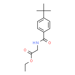 ChemSpider 2D Image | Ethyl N-(4-tert-butylbenzoyl)glycinate | C15H21NO3