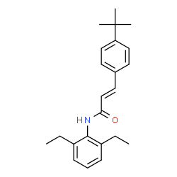 ChemSpider 2D Image | (2E)-3-(4-tert-Butylphenyl)-N-(2,6-diethylphenyl)acrylamide | C23H29NO