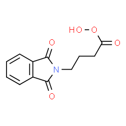 ChemSpider 2D Image | 4-(1,3-Dioxo-1,3-dihydro-2H-isoindol-2-yl)butaneperoxoic acid | C12H11NO5