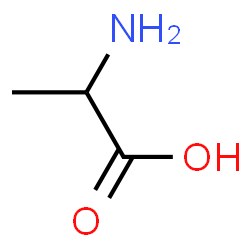 ChemSpider 2D Image | 2-aminopropanoic acid | C3H6NO2