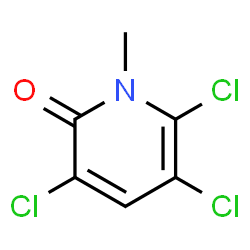 ChemSpider 2D Image | N-METHYL-3,5,6-TRICHLORO-2-PYRIDONE | C6H4Cl3NO