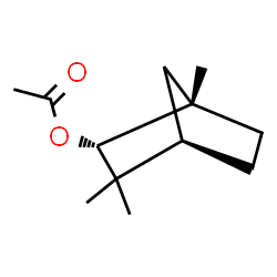 ChemSpider 2D Image | (1S,2R,4R)-1,3,3-Trimethylbicyclo[2.2.1]hept-2-yl acetate | C12H20O2