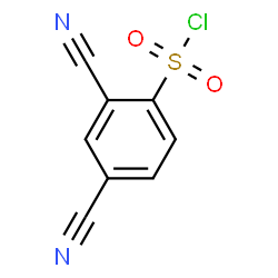 ChemSpider 2D Image | 2,4-Dicyanobenzenesulfonyl chloride | C8H3ClN2O2S