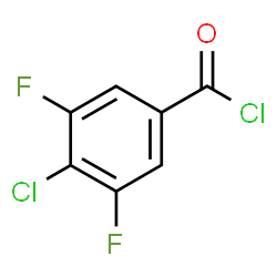 ChemSpider 2D Image | 4-Chloro-3,5-difluorobenzoyl chloride | C7H2Cl2F2O