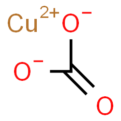ChemSpider 2D Image | Copper(II) carbonate | CCuO3