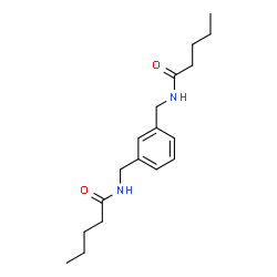 ChemSpider 2D Image | N,N'-[1,3-Phenylenebis(methylene)]dipentanamide | C18H28N2O2