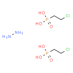 ChemSpider 2D Image | (2-Chloroethyl)phosphonic acid - hydrazine (2:1) | C4H16Cl2N2O6P2
