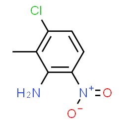 ChemSpider 2D Image | 3-Chloro-2-methyl-6-nitroaniline | C7H7ClN2O2