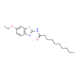 ChemSpider 2D Image | N-(6-Ethoxy-1,3-benzothiazol-2-yl)decanamide | C19H28N2O2S